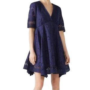 Louna Tracy Embroidered Lace Dress Size Medium